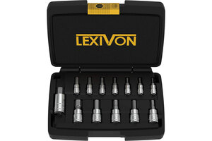 LEXIVON HEX Bit Socket Set | 13-Piece Metric