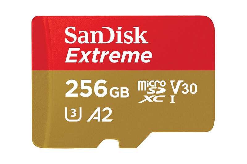 SanDisk 256GB Extreme microSD UHS I Card for 4K