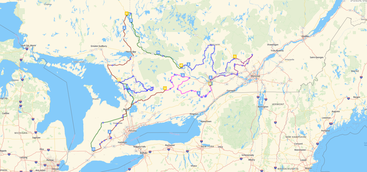 Northern Ontario and Quebec